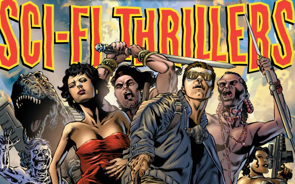 Comic Sci-Fi Thrillers HD Desktop Wallpaper | Background Image