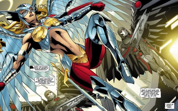 Comics Hawkgirl Hawkwoman Shayera Thal DC Comics Blonde The New 52 HD Wallpaper | Background Image