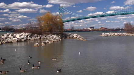 man made ambassador bridge HD Desktop Wallpaper | Background Image