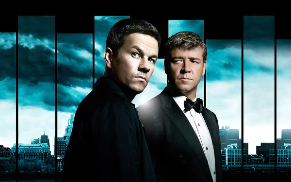 mayor hostetler Russell Crowe billy taggart Mark Wahlberg movie Broken City HD Desktop Wallpaper | Background Image