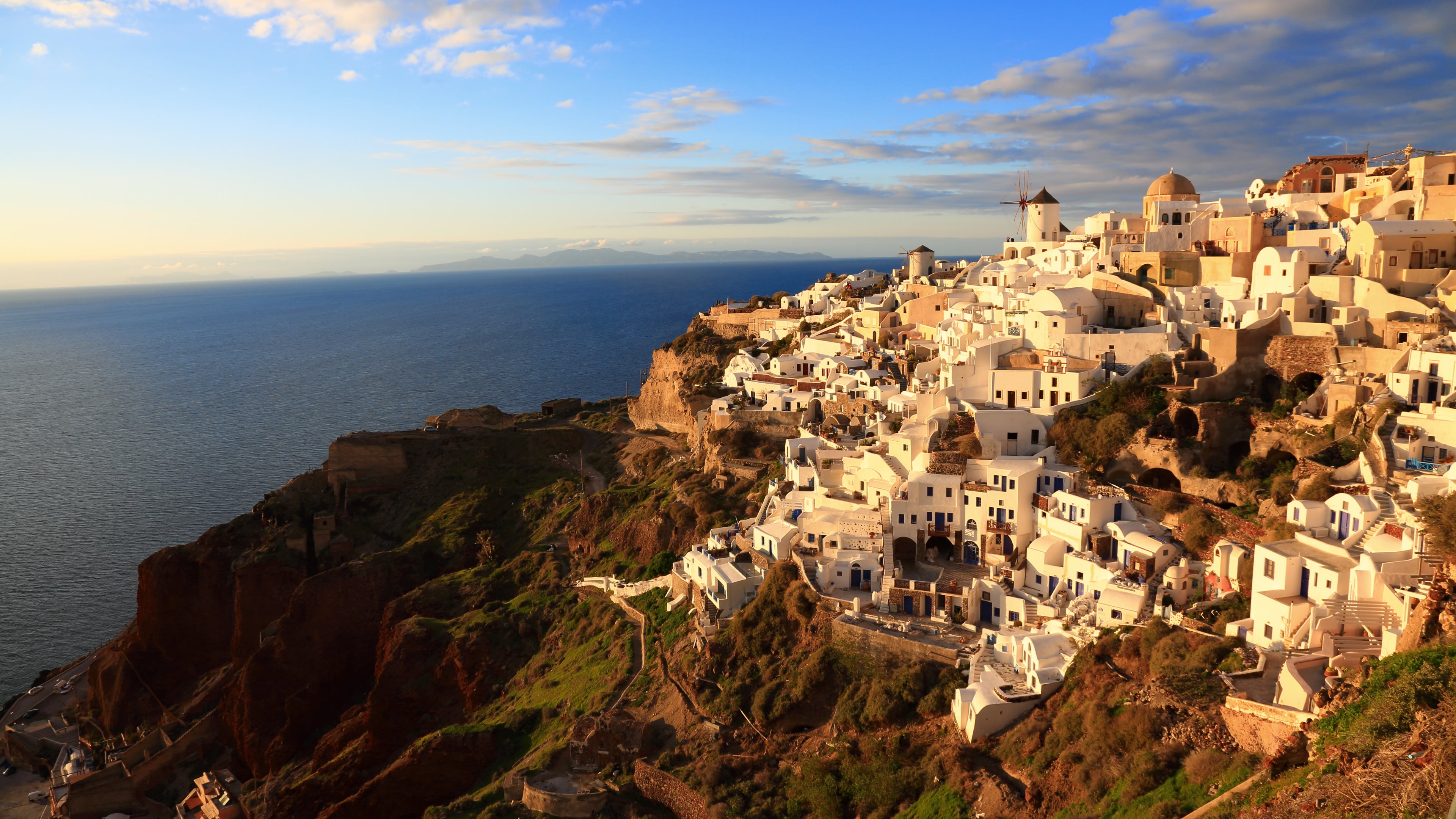 Man Made Santorini HD Wallpaper | Background Image