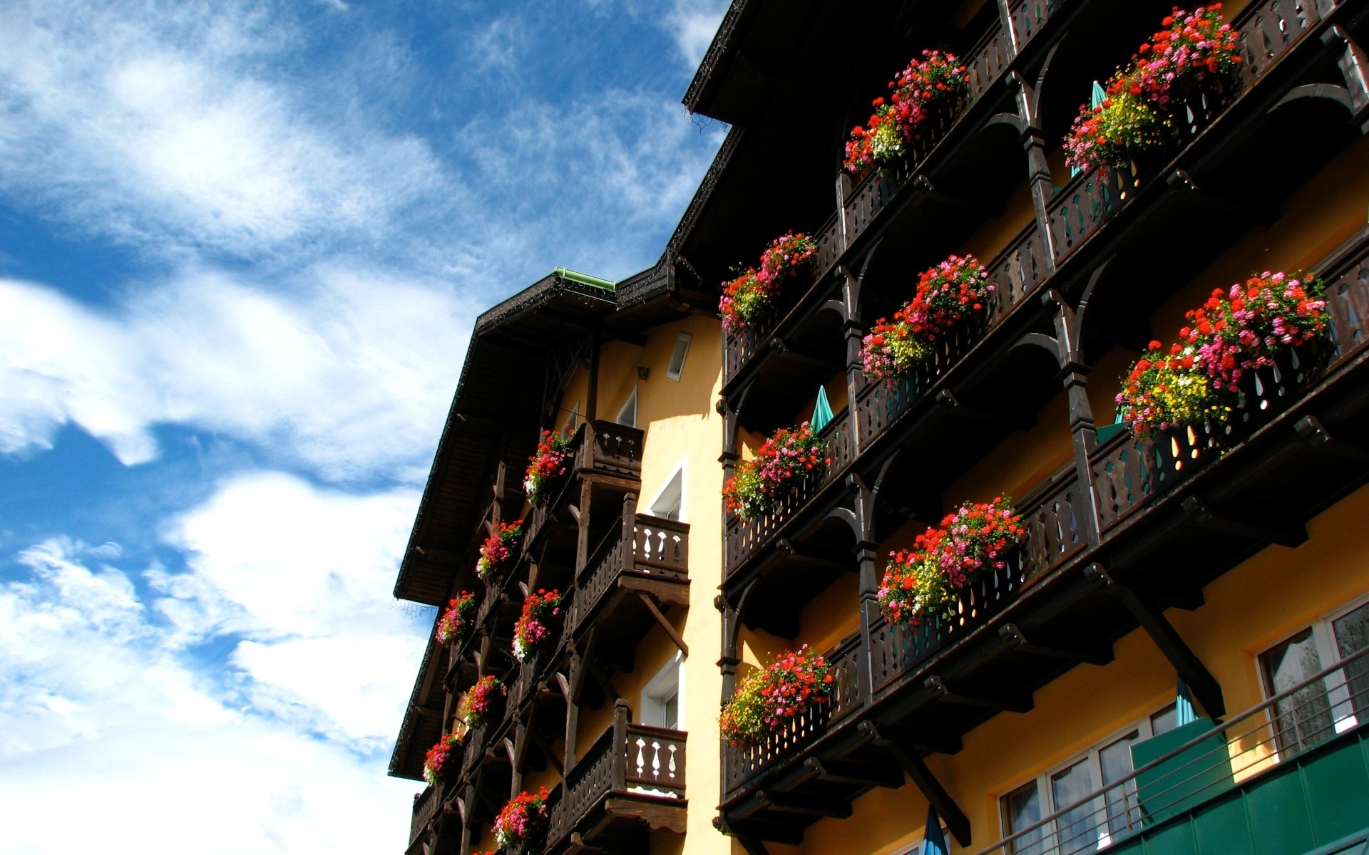 Seefeld balconies HD Wallpaper | Background Image ...