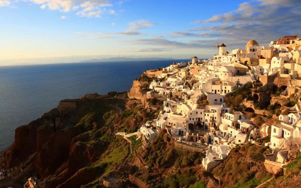 grece man made Santorini HD Desktop Wallpaper | Background Image