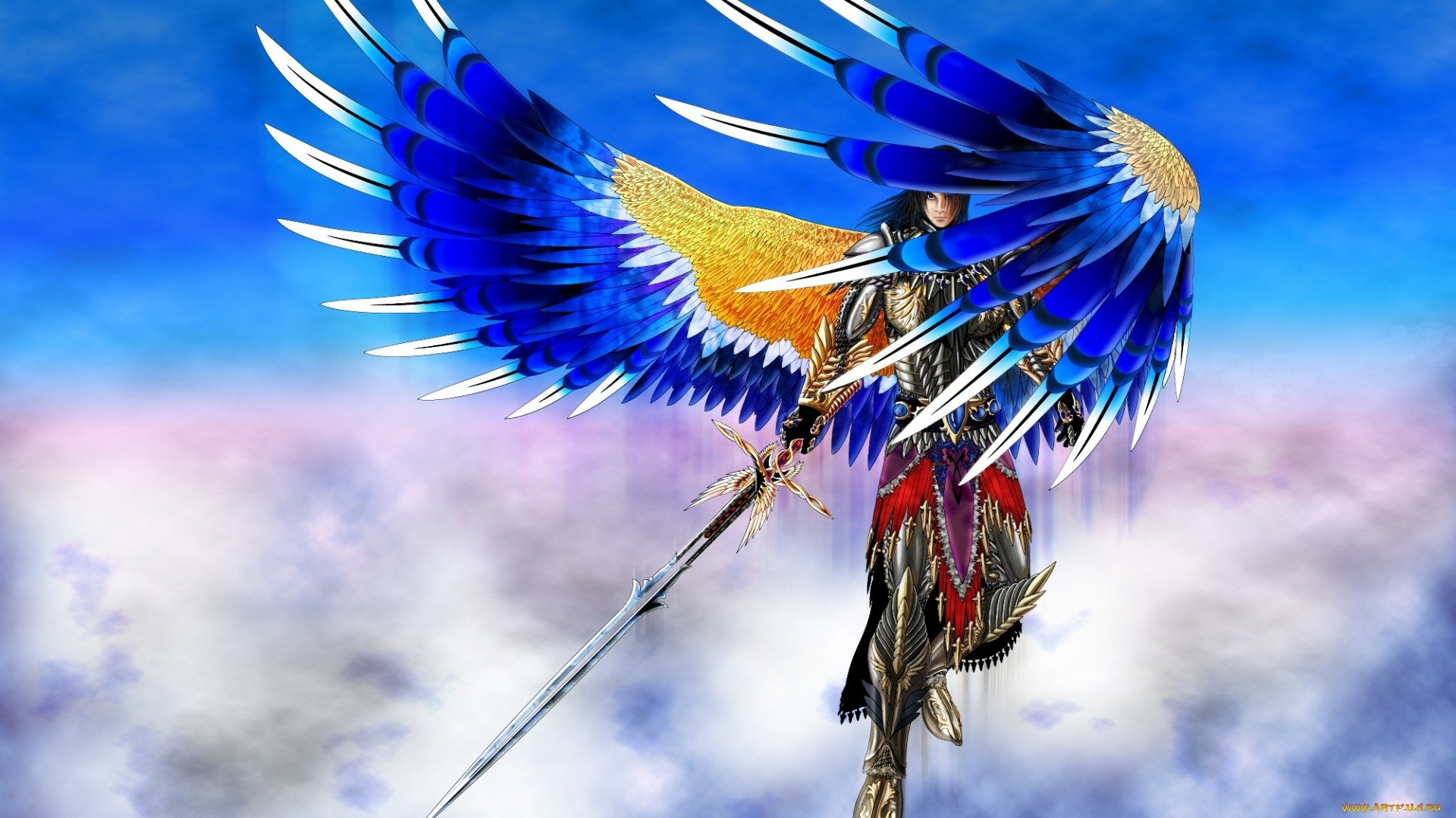 Download Fantasy Angel Warrior  HD Wallpaper