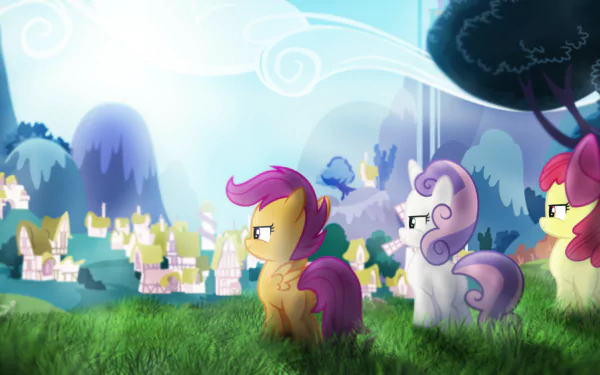 My Little Pony vector Sweetie Belle Scootaloo (My Little Pony) Apple Bloom TV Show My Little Pony: Friendship Is Magic HD Desktop Wallpaper | Background Image