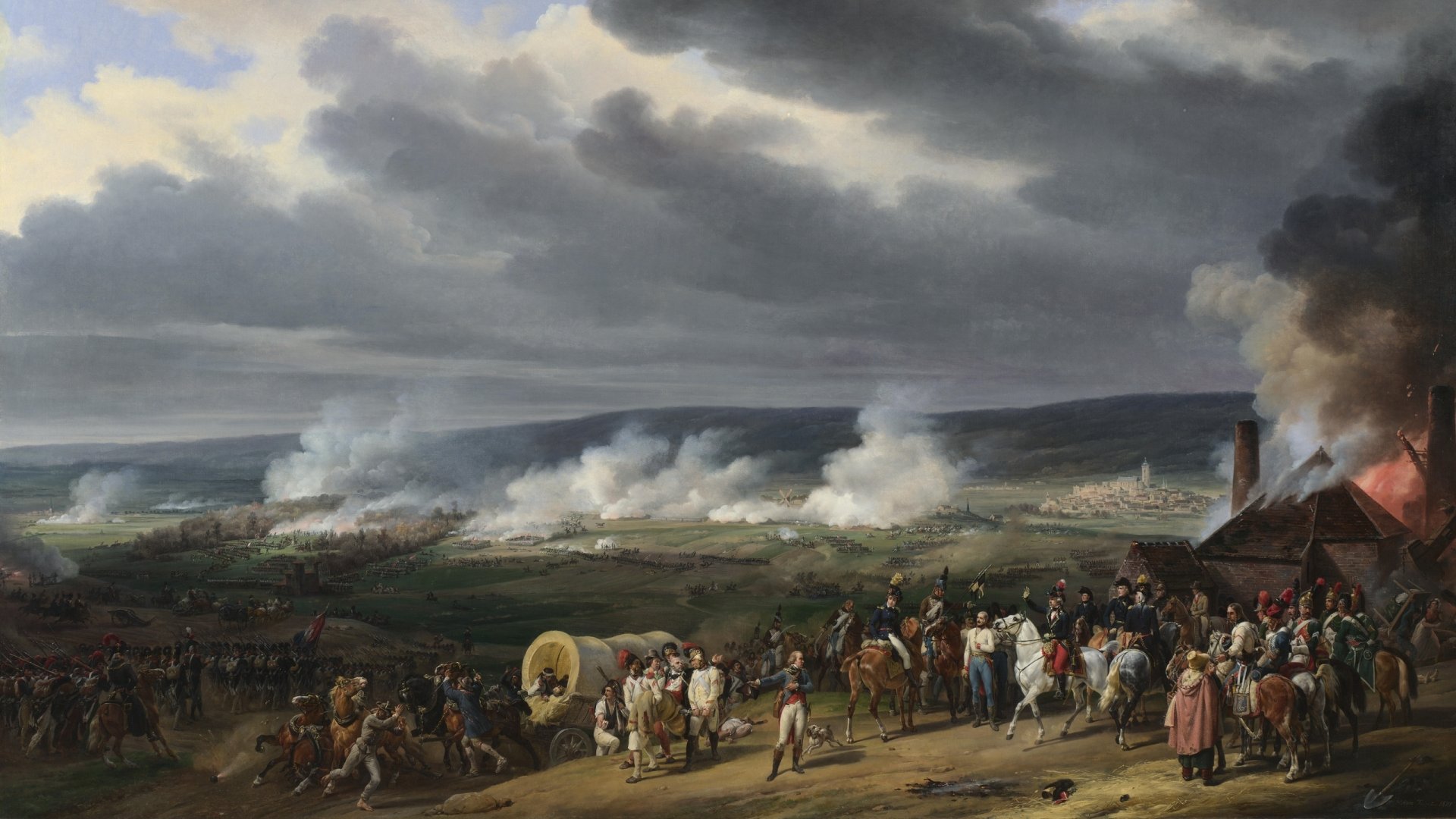 Download Military Battle HD Wallpaper by Horace Vernet