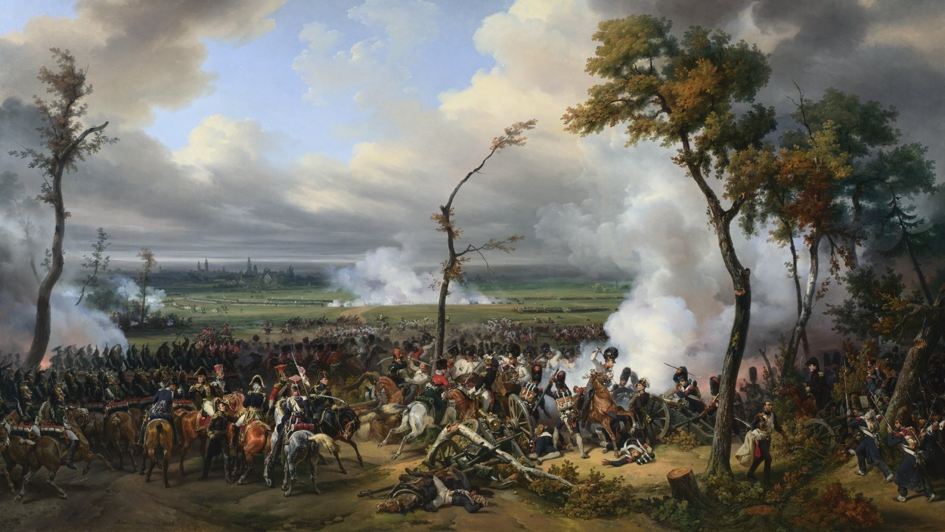 Download Military Battle HD Wallpaper by Horace Vernet