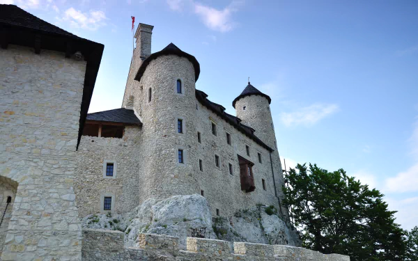 man made Bobolice Castle HD Desktop Wallpaper | Background Image