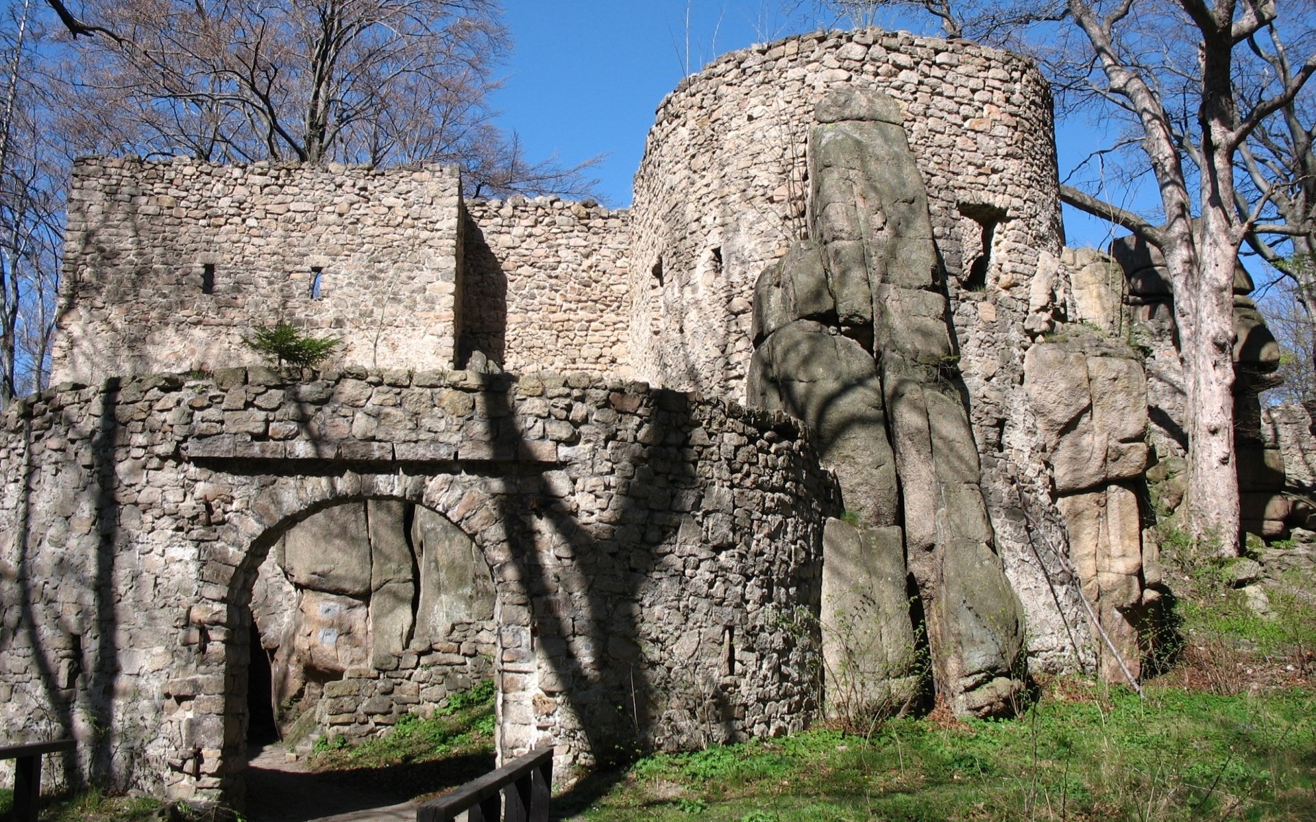 Download Man Made Bolczów Castle HD Wallpaper