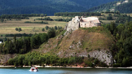 man made Czorsztyn Castle HD Desktop Wallpaper | Background Image