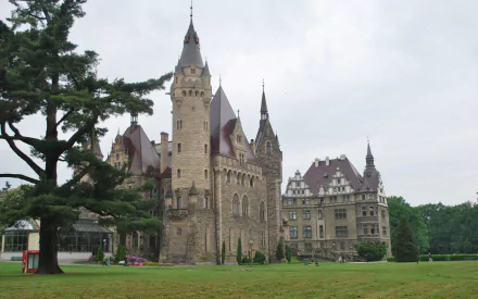 man made Moszna Castle HD Desktop Wallpaper | Background Image