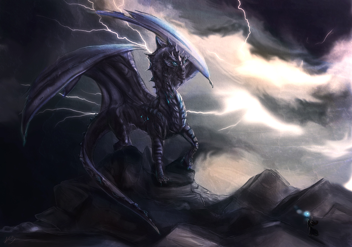 Fantasy Dragon Wallpaper by WielkiBoo