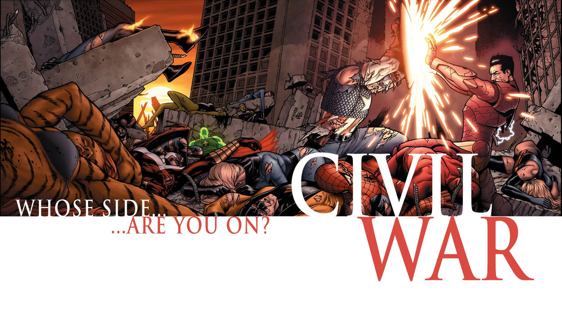 Comics Civil War HD Wallpaper
