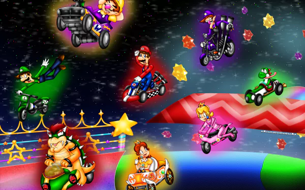 video game Mario Kart Wii HD Desktop Wallpaper | Background Image