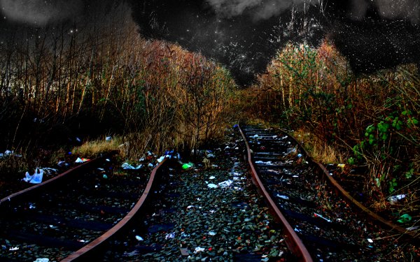 Photography Manipulation Night Abandoned HD Wallpaper | Background Image