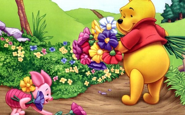 TV Show Winnie The Pooh Flower Piglet HD Wallpaper | Background Image