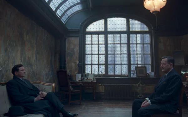 lionel logue Geoffrey Rush king george vi Colin Firth movie the king's speech HD Desktop Wallpaper | Background Image