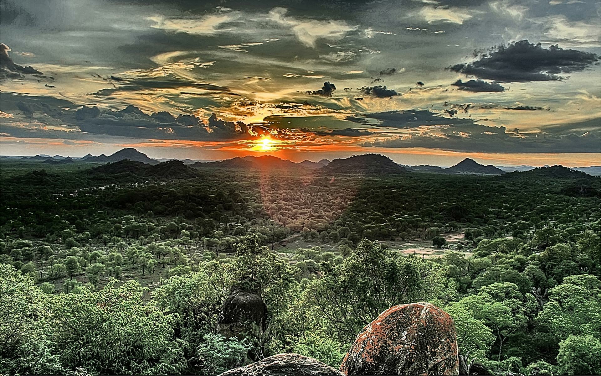 Download Nature Sunset HD Wallpaper | 1920x1200 | Wallpaper Abyss