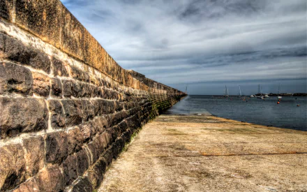 man made Breakwater HD Desktop Wallpaper | Background Image