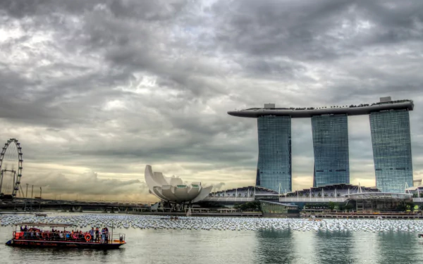 man made Marina Bay Sands HD Desktop Wallpaper | Background Image