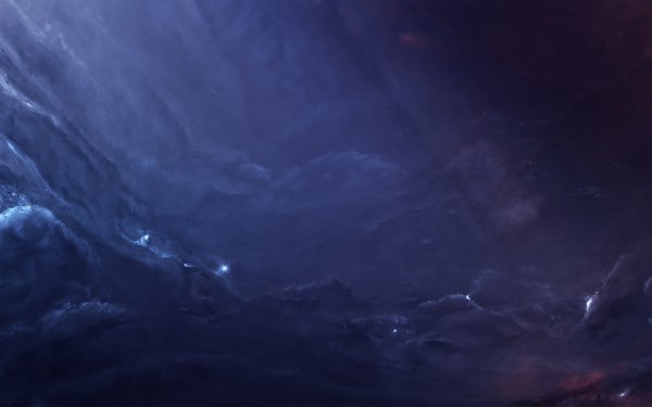 Sci Fi Nebula Space Blue Purple HD Wallpaper | Background Image