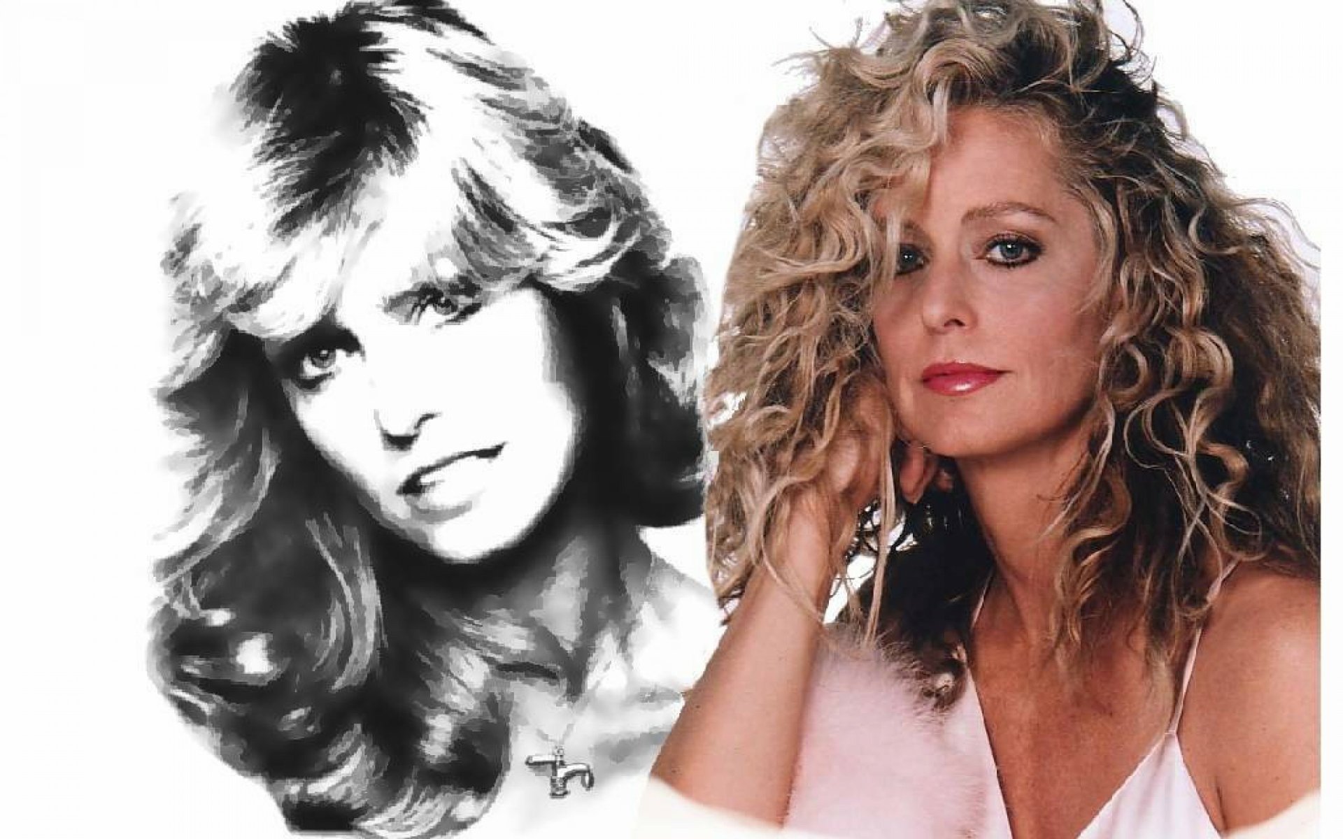 Download Celebrity Farrah Fawcett HD Wallpaper