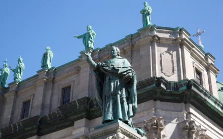 religious Basilique-Cathedrale Marie-Reine du Monde in Montreal HD Desktop Wallpaper | Background Image