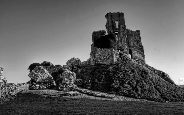 man made corfe castle HD Desktop Wallpaper | Background Image