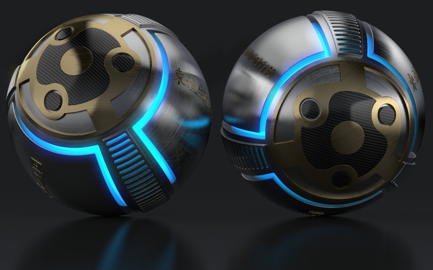 Download Metal CGI 3D Abstract Sphere Wallpaper