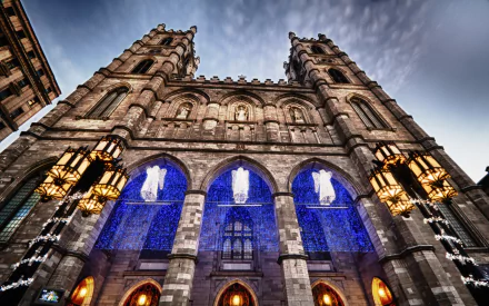 religious Notre-Dame Basilica of Montreal HD Desktop Wallpaper | Background Image