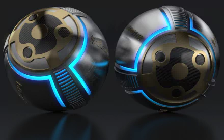 metal CGI 3D Abstract sphere HD Desktop Wallpaper | Background Image