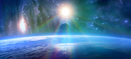 Sci Fi planetscape HD Desktop Wallpaper | Background Image