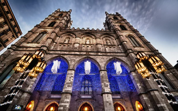 religious Notre-Dame Basilica of Montreal HD Desktop Wallpaper | Background Image