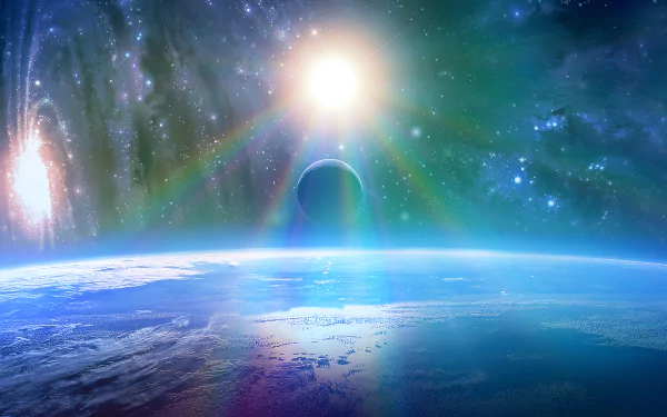 Sci Fi planetscape HD Desktop Wallpaper | Background Image