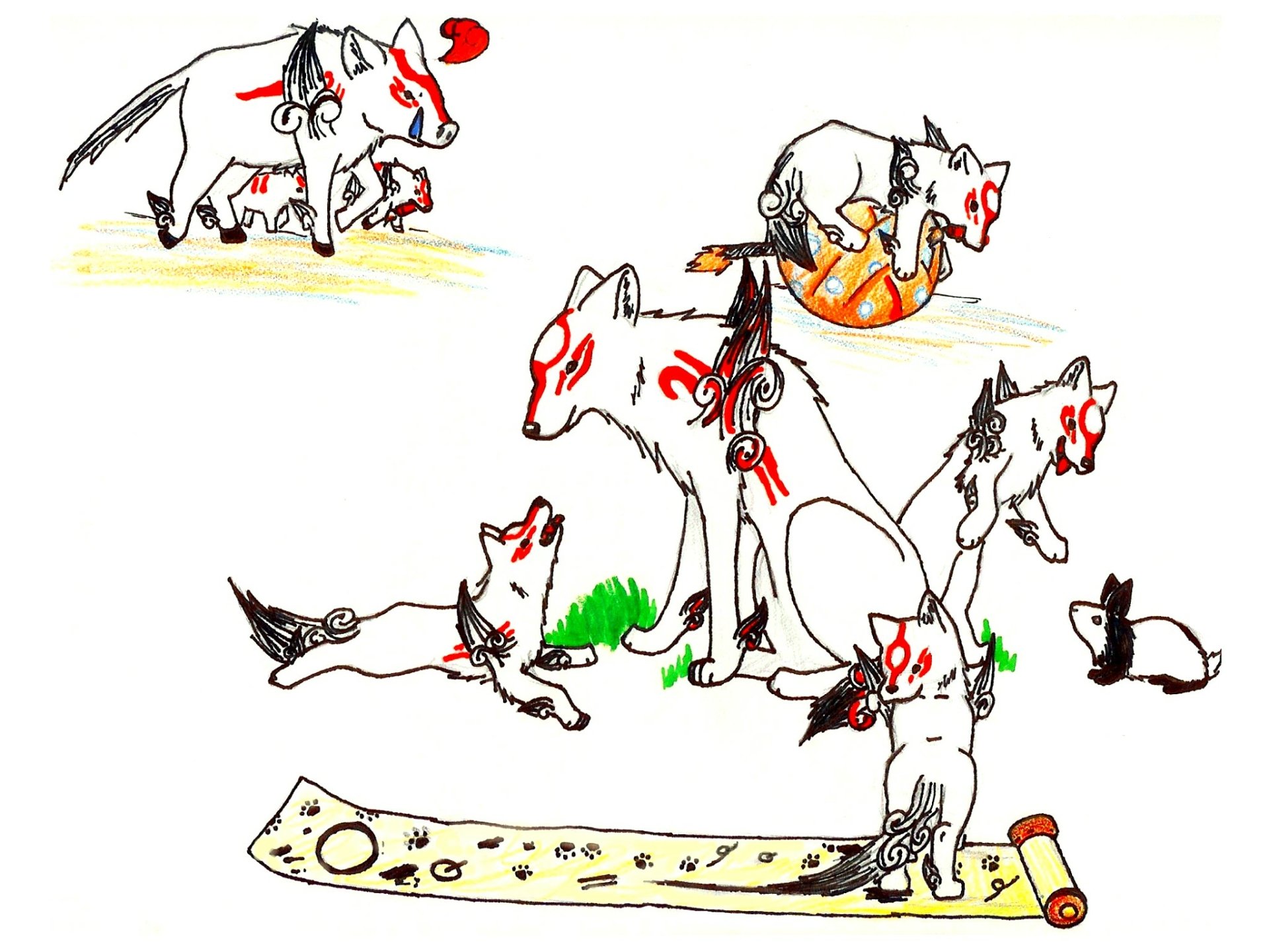 Download Video Game Ōkami HD Wallpaper by FeNnEc-FoX13