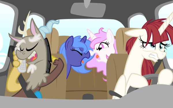 TV Show My Little Pony: Friendship is Magic My Little Pony Princess Celestia Princess Luna Discord HD Wallpaper | Background Image