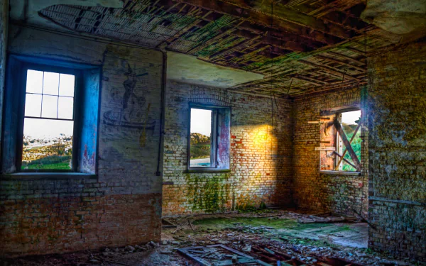  Inside a room of Fort Tourgis