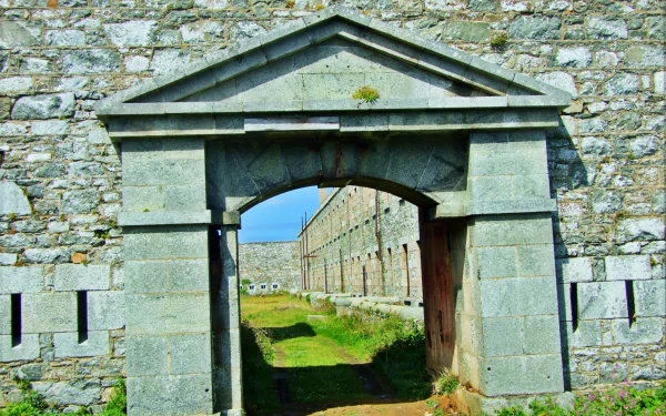  the main gate into fort Tourgis