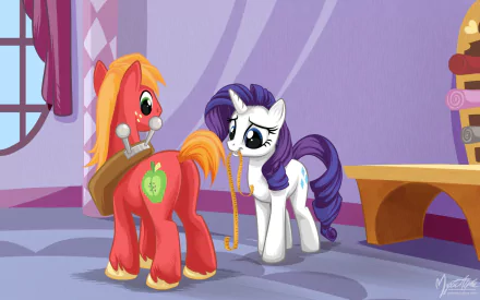  Rarity + Big Macintosh by Mysticalpha