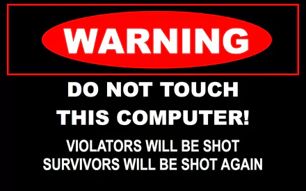 funny warning HD Desktop Wallpaper | Background Image