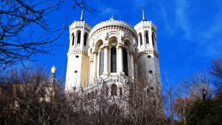 religious Basilica of Notre-Dame de Fourvière HD Desktop Wallpaper | Background Image