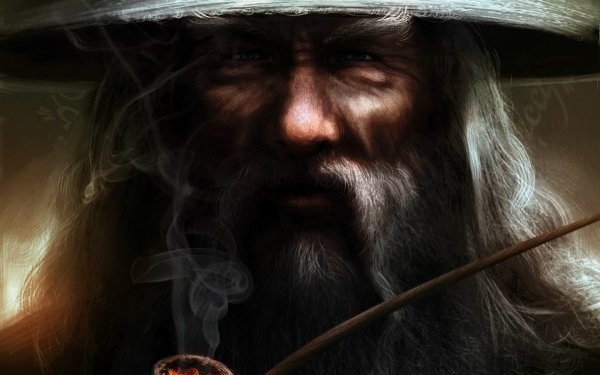 Fantasy Lord of the Rings The Lord of the Rings Gandalf Painting HD Wallpaper | Background Image