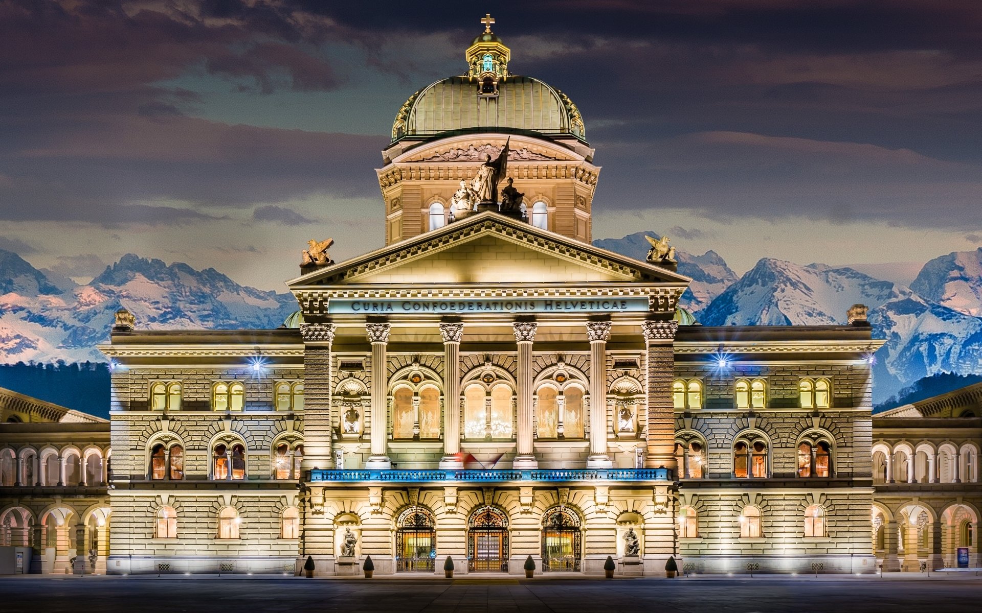 Download Man Made Swiss Parliament Building HD Wallpaper