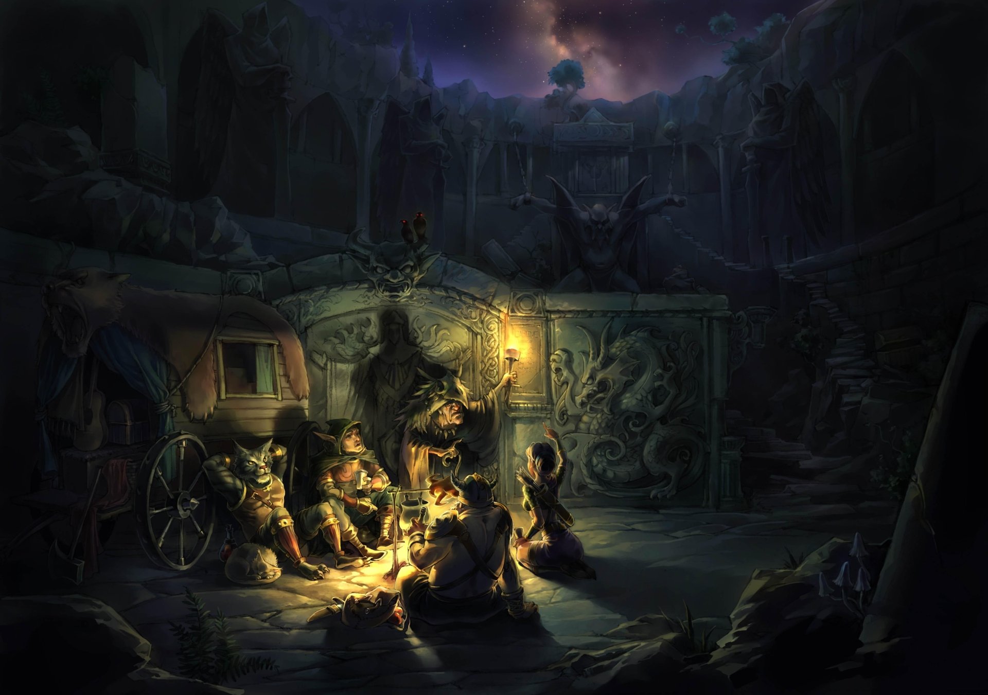 Download Storyteller Fantasy People 4K Ultra Hd Wallpaper