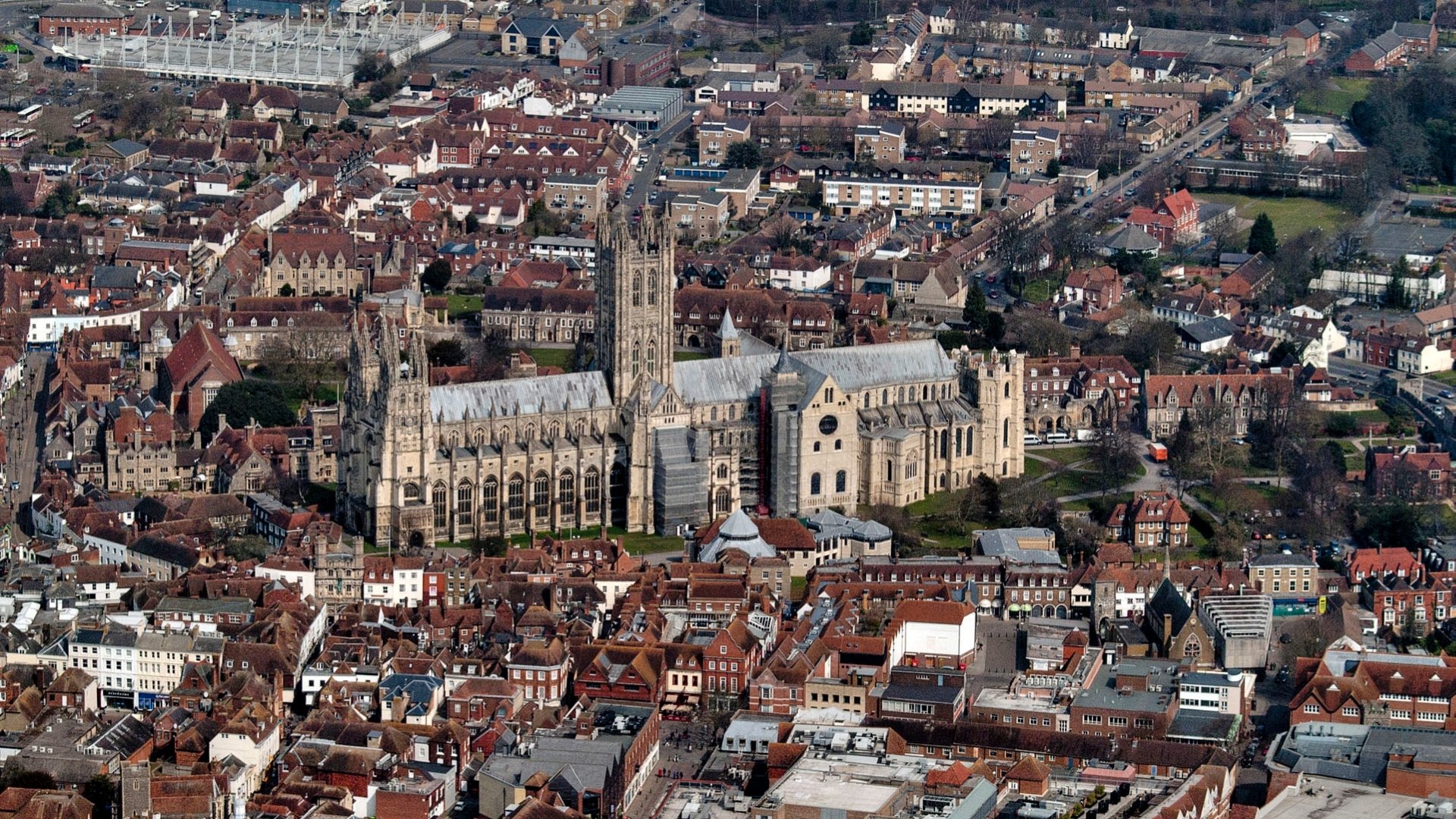Download Religious Canterbury Cathedral HD Wallpaper by John Fielding