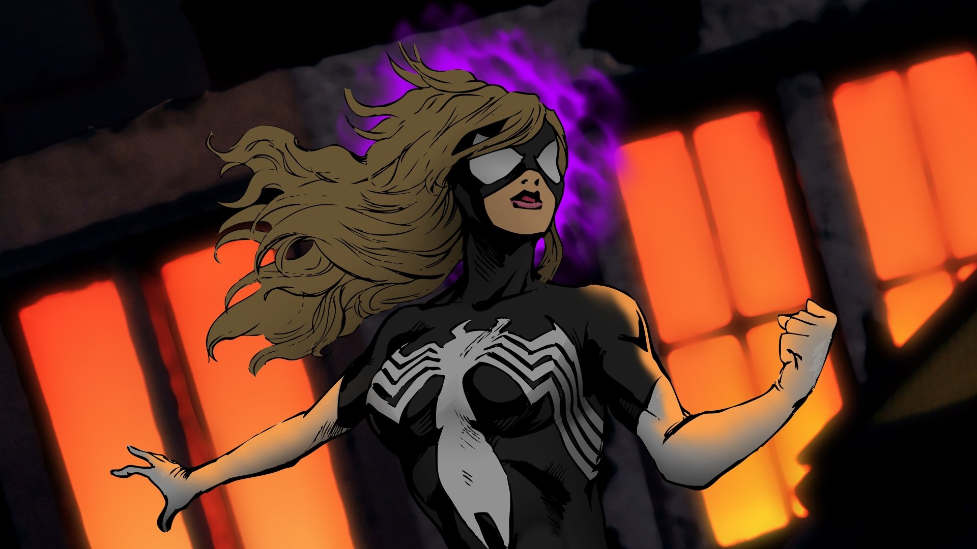 Download Comic Spider-Woman 4k Ultra HD Wallpaper