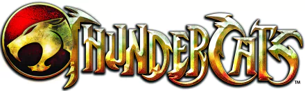 HD PC desktop wallpaper featuring the 1985 TV show Thundercats logo with a metallic, fiery design.