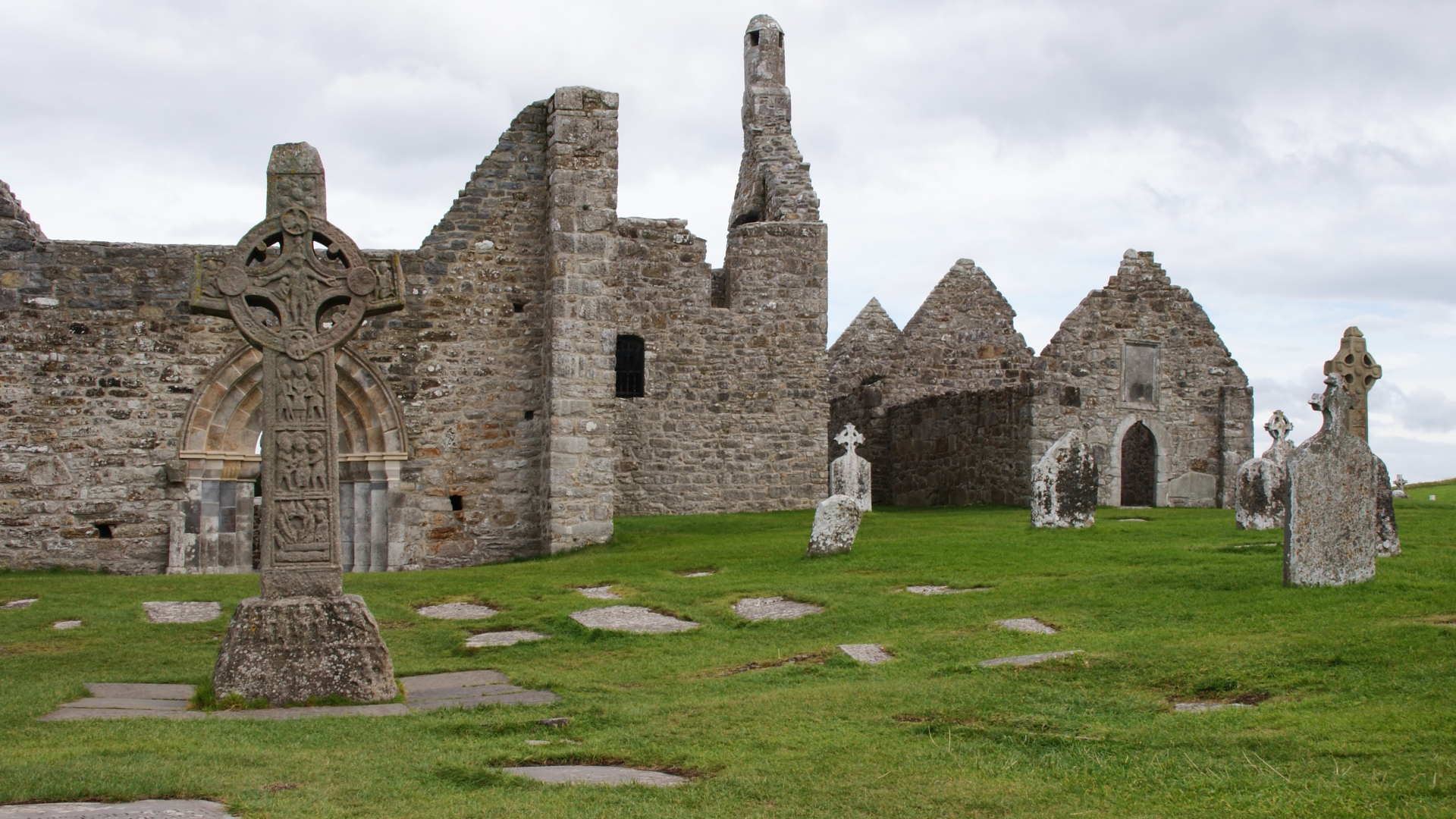 Clonmacnoise Monastery HD Wallpaper | Background Image | 1920x1080 | ID ...