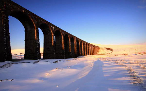 man made Ribblehead Viaduct HD Desktop Wallpaper | Background Image