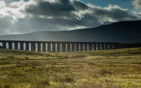 man made Ribblehead Viaduct HD Desktop Wallpaper | Background Image